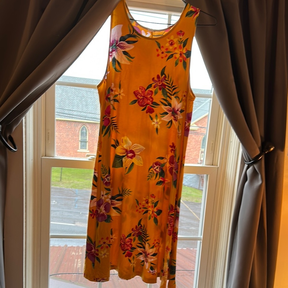 Old Navy Red Pink Sleeveless Sundress